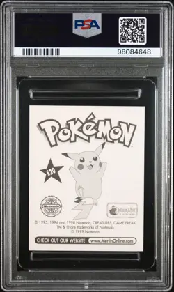 PSA 8 - 1999 Merlin Pokemon MAGIKARP-PRISM #S20 (4648) - Image 2