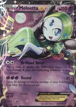 Pokemon Legendary Treasures: Radiant Collection Meloetta EX RC11/RC25 Holo NM - Image 1