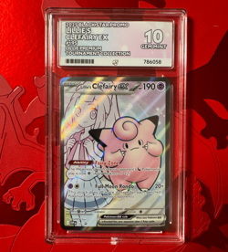 Pokemon TCG Lillie’s Clefairy ex - SVP 195 - Promo - ACE Gem Mint 10 - Image 1
