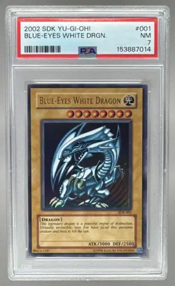 2002 Yu-Gi-Oh! Starter Deck SDK-001 Blue-Eyes White Dragon PSA 7 153887014 - Image 1