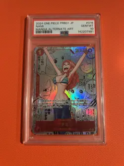 ONE PIECE JAPANESE PRB01-PREMIUM BOOSTER -ONE PIECE CARD THE BEST- NAMI PSA 10 - Image 1