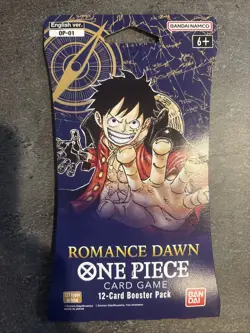 One Piece OP-01 Romance Dawn Sleeved Booster / Blister Pack (ENGLISH) – SEALED - Image 1