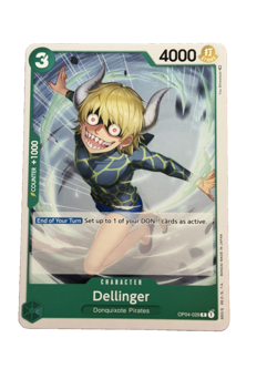 New: One Piece CCG Dellinger OP04-029 Kingdoms of Intrigue Regular Common - Image 1