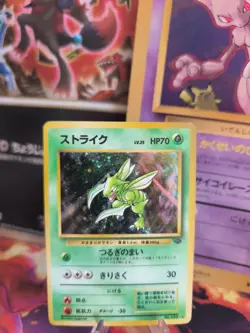 Pokemon Karte Card sichlor Scyther Jungle Dschungel 1997 Holo Wotc japanese Exc - Image 1