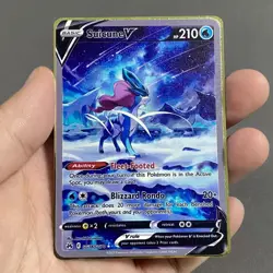 Pokemon Card Suicune V GG38/GG70 Metal Card - Carta In Metallo Fanmade TCG - Image 1