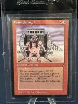 MTG - Magic The Gathering - Giant Strength X 4 - Legends - NP/NM! - Image 3