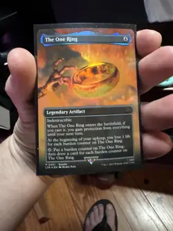 THE ONE RING- Mythic, FOIL, Borderless MTG: The Lord Of The Rings LTR 0451 - Image 1