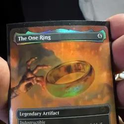 THE ONE RING- Mythic, FOIL, Borderless MTG: The Lord Of The Rings LTR 0451 - Image 4