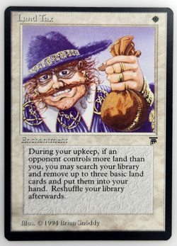 Magic the Gathering Land Tax - Legends NM - Image 1