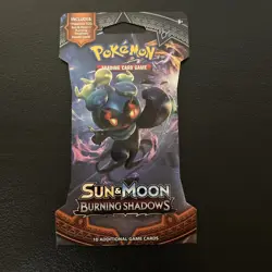 Pokemon TCG - Sun & Moon Burning Shadows Sleeved Booster Pack New Factory Sealed - Image 1