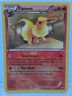 Flareon 12/108 Reverse Holo - Uncommon - Pokemon Dark Explorers - MP - See Video - Image 1