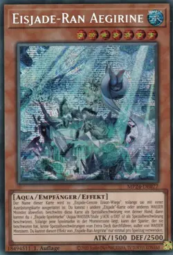 yugioh Eisjade-Ran Aegirine MP24-DE077 Secret Rare 1.Auflage Deutsch - Image 1