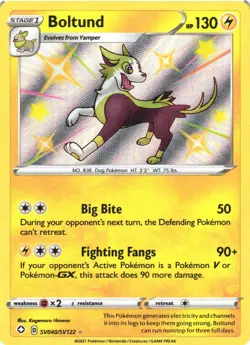 BOLTUND SV040/SV122 SHINY RARE SHINING FATES SHINY VAULT POKEMON NEAR MINT - Image 2