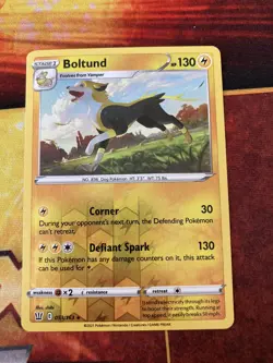 BOLTUND 1x 053/163 Rare Pokemon Sword & Shield Battle Styles Reverse Holo NM - Image 1