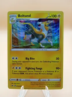 2020 Pokemon Sword & Shield Boltund #075 - Image 1