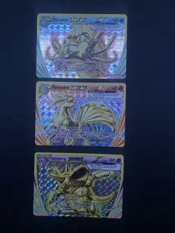 Pokemon TCG BREAK Holo 3-Card Lot: Omastar BREAK, Ninetales BREAK, Nidoking - Image 1