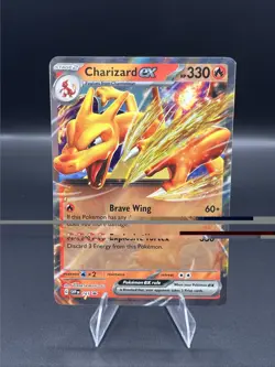Pokemon TCG Charizard ex SVP 161 Full Art Promo Holo 330 HP English - Image 1