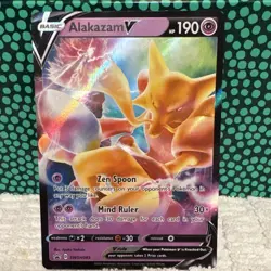 Pokemon Alakazam V SWSH083 Promo Full Art Holo Basic 190HP English - Image 1