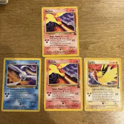 Pokemon Movie Promo Legendary Birds Moltres, Zapdos, Articuno Bundle - Image 1