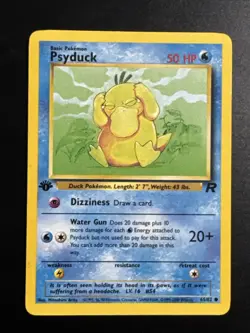 Psyduck 65/82 Team Rocket 1st Edition Pokemon - Image 1