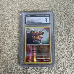 2007 POKEMON D&P MYSTERIOUS TREASURES MAGMORTAR 12/123 HOLO RARE CGC 9 - Image 1