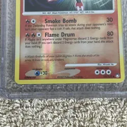 2007 POKEMON D&P MYSTERIOUS TREASURES MAGMORTAR 12/123 HOLO RARE CGC 9 - Image 2