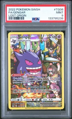 2022 Pokemon Gengar #TG06/TG30 SWSH Lost Origin PSA 9 Mint - Image 1