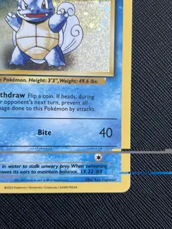 Pokemon TCG Wartortle 002/034 CLB Classic Collection Holo (English) - NM - Image 5