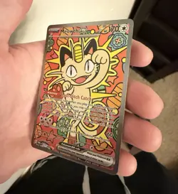Pokemon Meowth ex 121/088 Ultra Rare Full Art Holo English HP 170 - Image 1