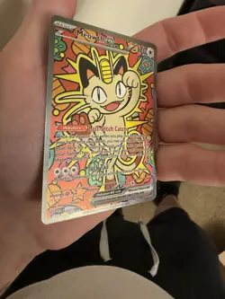 Pokemon Meowth ex 121/088 Ultra Rare Full Art Holo English HP 170 - Image 2