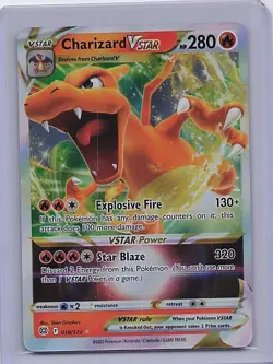 Charizard VSTAR 018/172 Holo VSTAR Rare Brilliant Stars Pokemon Near Mint - Image 1