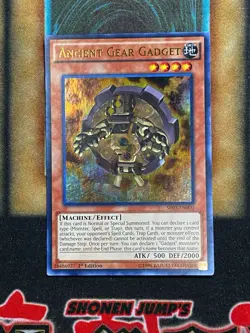 Yugioh Ancient Gear Gadget SR03-EN000 Ultra Rare 1st Ed LP - Image 1