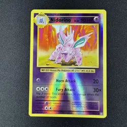 Nidorino 44/108 Uncommon Evolutions Pokemon Reverse Holo Lightly Played - Image 1