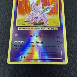 Nidorino 44/108 Uncommon Evolutions Pokemon Reverse Holo Lightly Played - Image 3