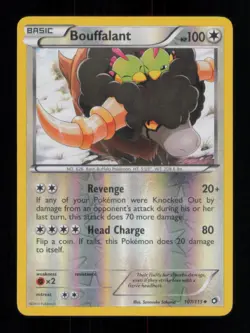 REVERSE HOLO BOUFFALANT UNCOMMON 107/113 LP POKEMON - Image 1
