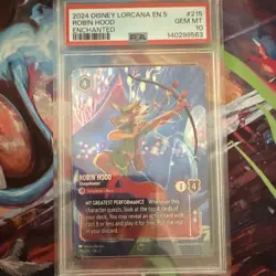 Disney Lorcana PSA 10 Lot 2 Robin Hood #214 Donald Duck #215 - Image 4