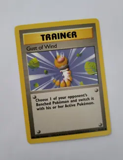 Pokemon Gust of Wind 93/102 Base Set 1999 Trainer Card TCG English ENG - Image 1