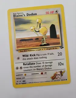 Pokemon Blaine's Doduo 61/132 Gym Challenge Common Card TCG English ENG 2000 - Image 1