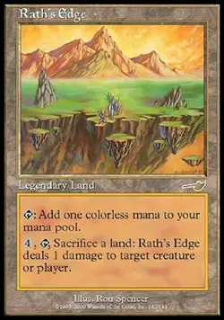RATH'S EDGE - MTG Nemesis Rare Legendary Land - Image 1
