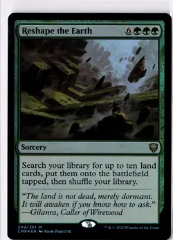 Reshape The Earth LP* FOIL Commander Legends ENGLISH 249/361 mtg -UnltdCards - Image 1