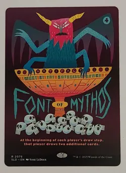Font of Mythos MTG SLD 2075 Rare NM Secret Lair Drop Regular Group Hug Commander - Image 1