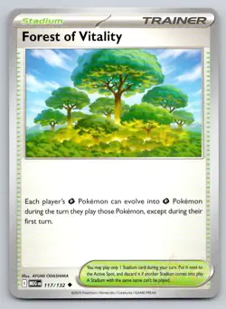 Pokemon Forest of Vitality Mega Evolution MEG UC 117/132 ODASHIMA NM - Image 1