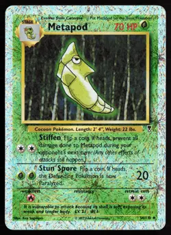 2002 Pokemon Legendary Collection Reverse Holo Foil /110 Metapod #54 NM - Image 1