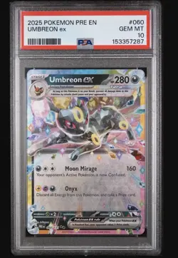 Pokemon Umbreon ex 060/131 Prismatic Evolutions Double Rare Holo PSA 10 - Image 1