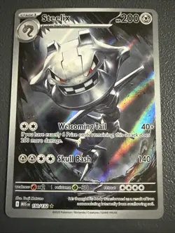Pokemon TCG Steelix 150/132 Illustration Rare, Mega Evolution, NM/M Condition - Image 1