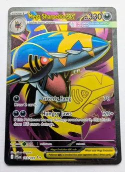 Pokemon: Mega Sharpedo ex 113/094 Me02: Phantasmal Flames Holo -NM- - Image 1