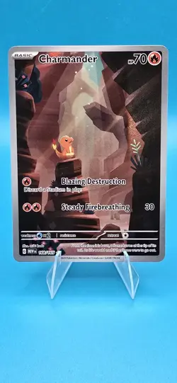 Charmander 168/165 SV: Scarlet & Violet 151 Illustration Rare Holo Pokemon B16 - Image 1