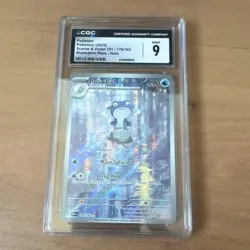 CGC 9 Poliwhirl 176/165 SV 151 Illustration Rare Holo English 2023 Gemi - Image 1
