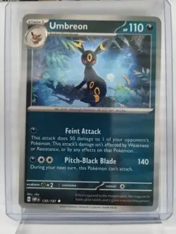 2023 Pokemon TCG Umbreon 130/197 SV03: Obsidian Flames Regular - Image 1