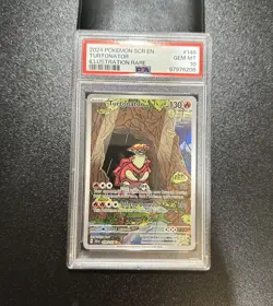 Turtonator 146/142 Illustration Rare Pokemon Stellar Crown PSA 10 - Image 1